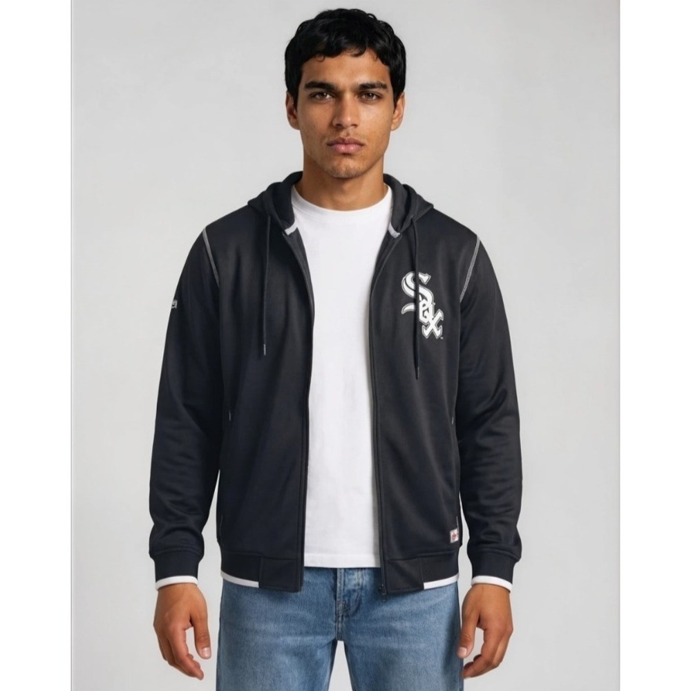 Chicago White Sox Hoodie 5X Stitches Full Zip Big & Tall MLB